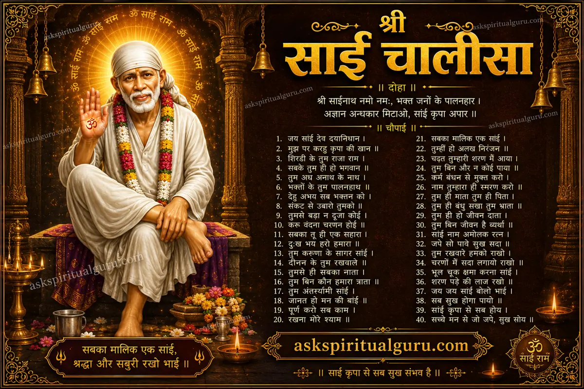 श्री साईं चालीसा (Sai Chalisa)