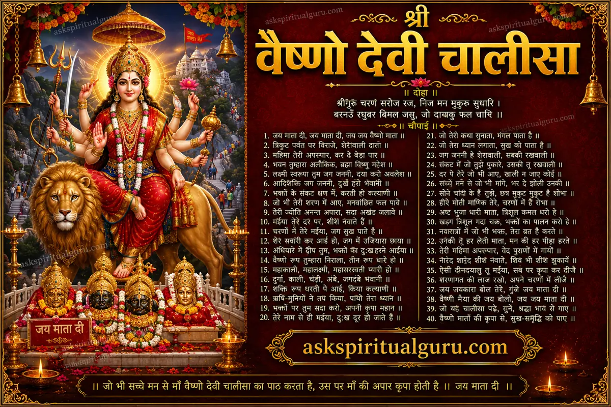 श्री वैष्णो देवी चालीसा (Vaishno Devi Chalisa)